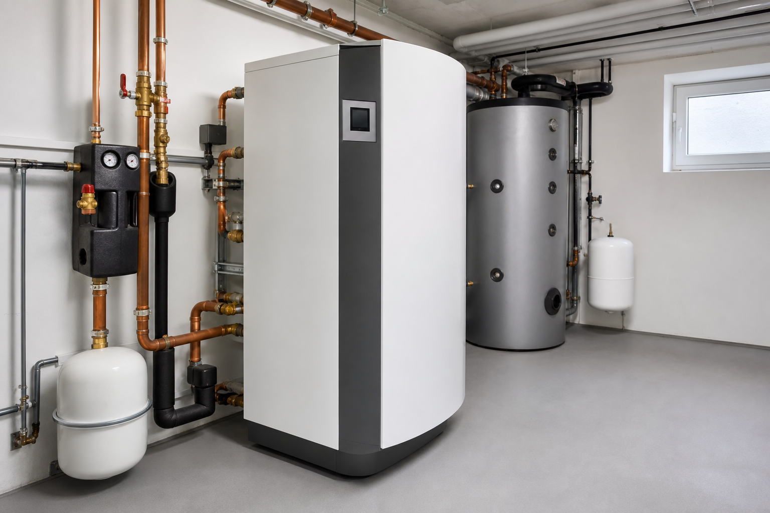 Wärmepumpen-Heizsystem Installation