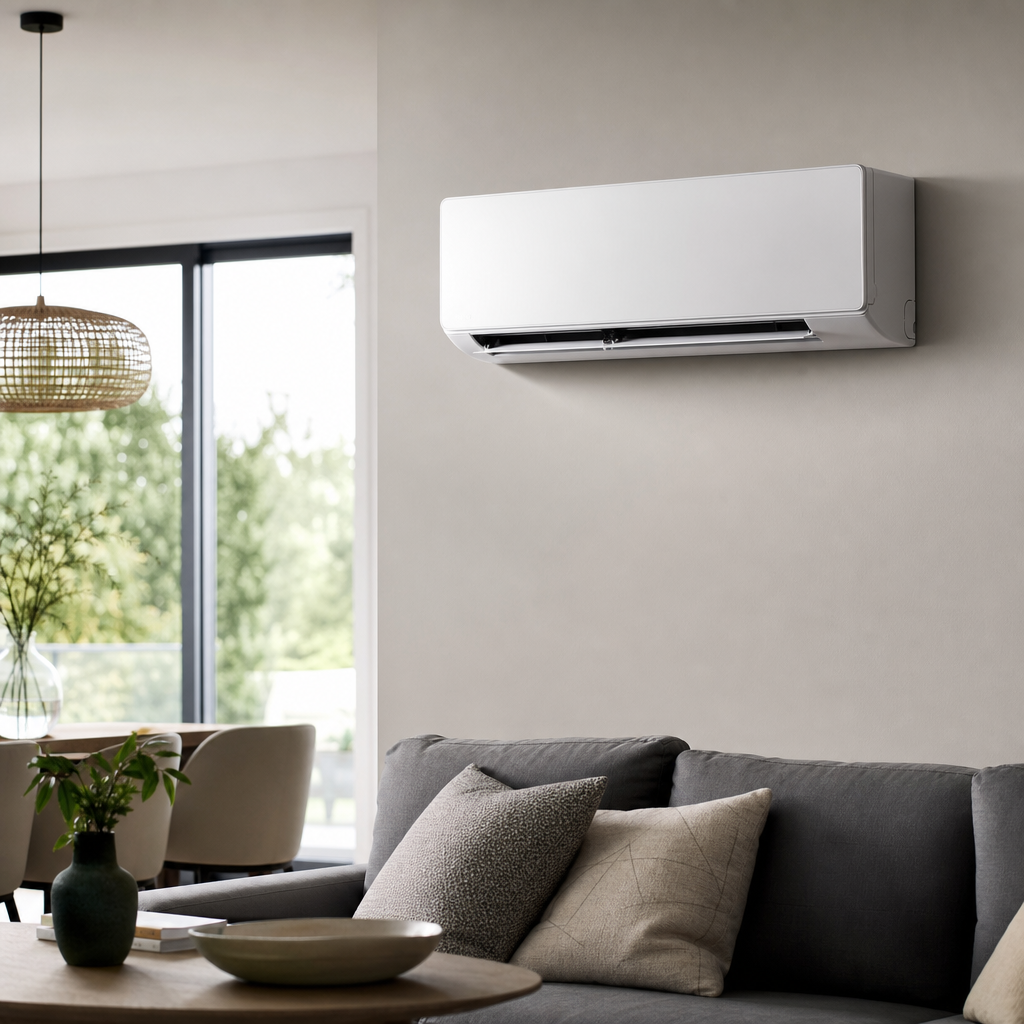 Klimaanlage in modernem Wohnraum