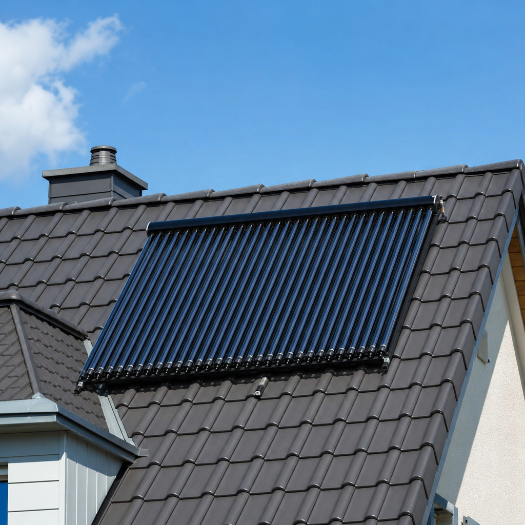 Solarthermie auf Einfamilienhaus